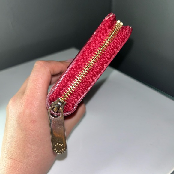 Louis Vuitton Red Vernis Zippy Wallet CA 4111 - Picture 10 of 12